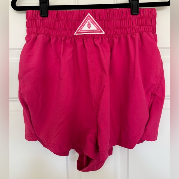 free people movement Pants - Free People Movement High Waist Pink Next Round Shorts